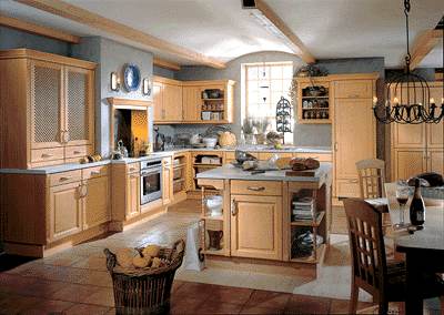 Kitchen Cabinets in a well lighted kitchen