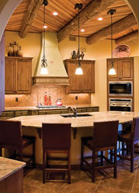 Kitchen Countertops - Curved Wooden Counter Tops