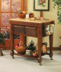 Kitchen Table Re purposed as a Kitchen Island