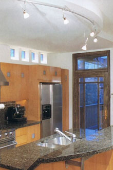Halogen Lights for added Kitchen Design