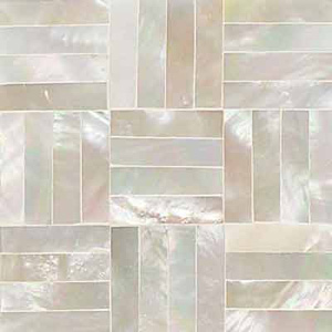 Tile for kitchen floor or backsplash: crackled mother of pearl