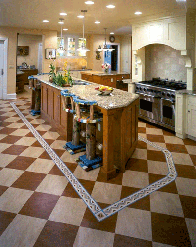 Kitchen Floors - Linoleum and Marmoleum Flooring