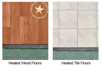 Radiant Floor Heating under Hardwood or Ceramic Tile